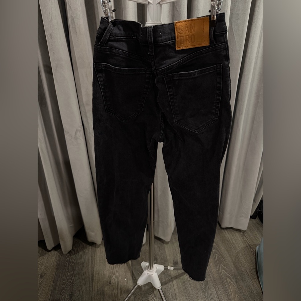 Sandro Black Straight Leg Jeans - Picture 3 of 3